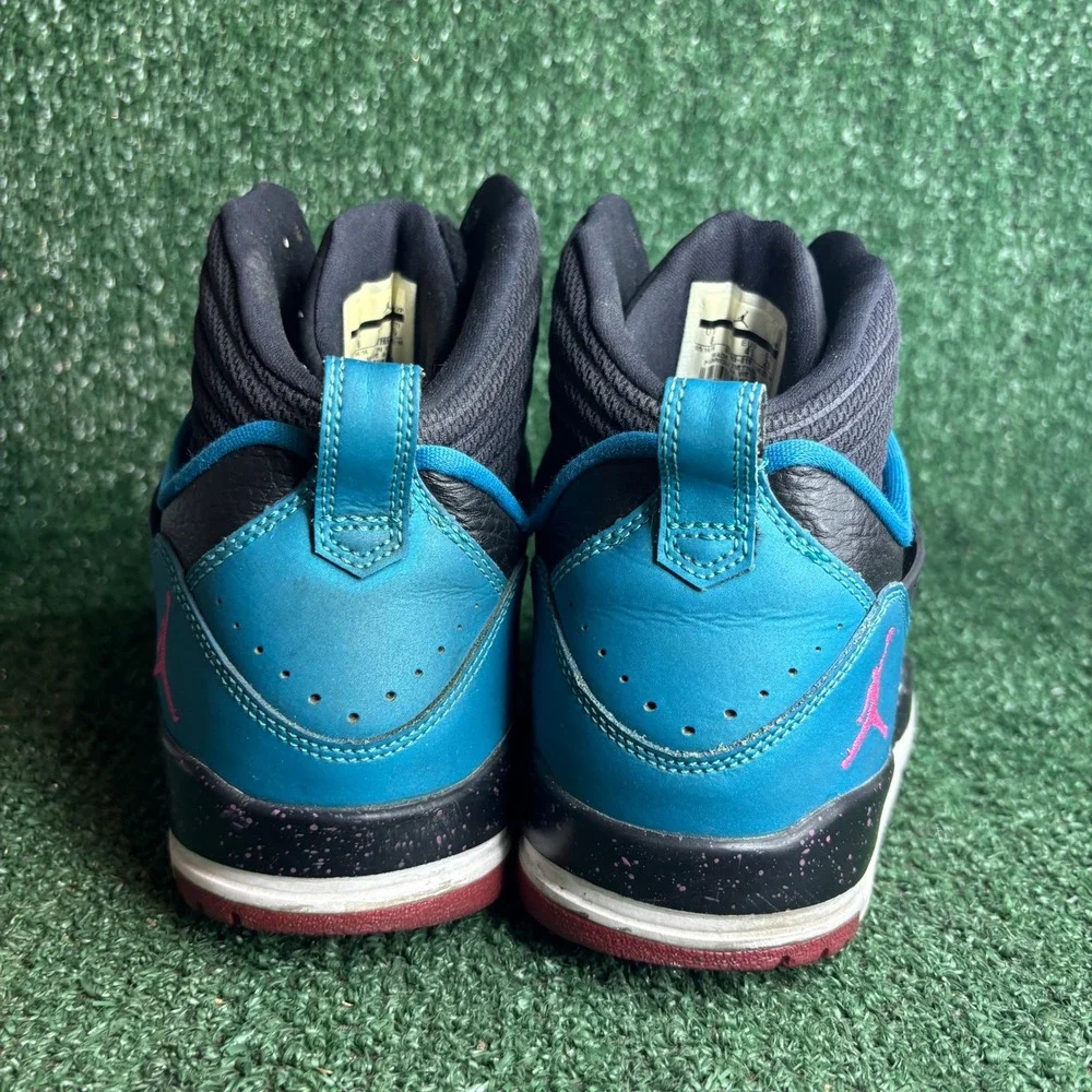 Jordan Flight 97 Remix South Beach High Top Basketball Shoes Black Teal Mens 8